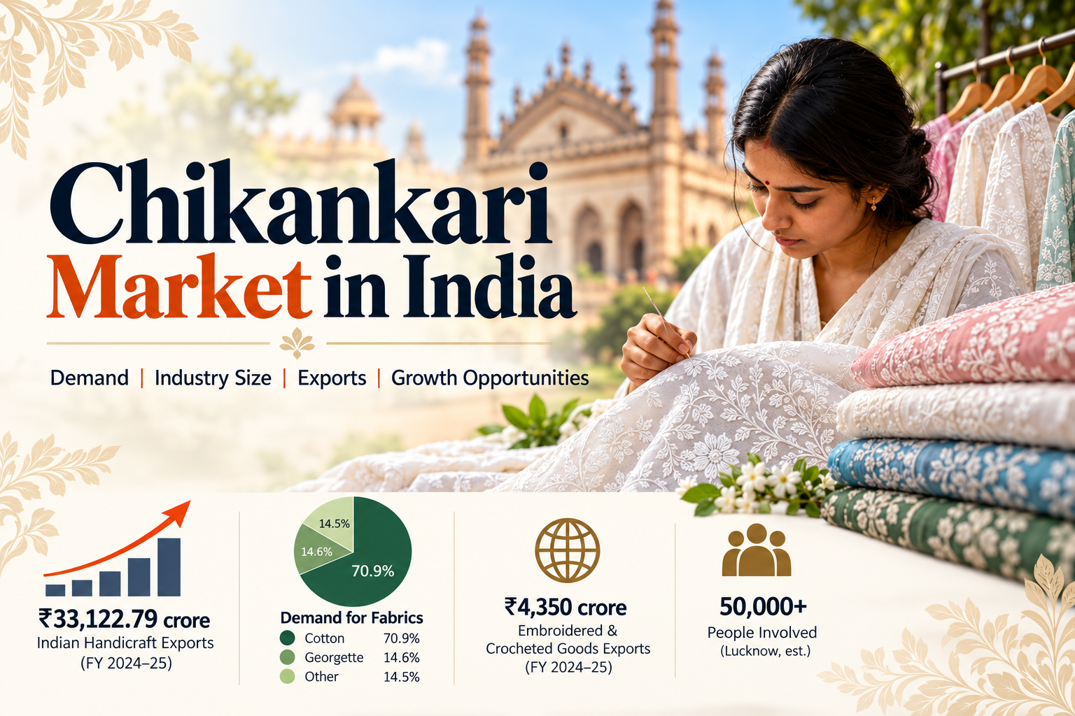 Chikankari Market In India: Demand Data & Statistics